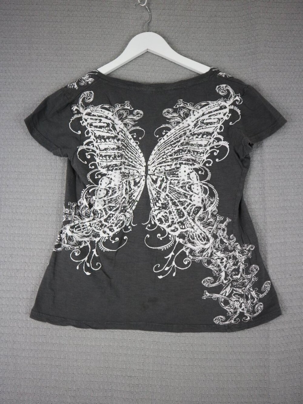 Unbranded Y2K Grunge Style Butterfly Rhinestone Womens Free Size